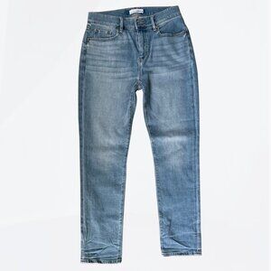 LOFT Modern Skinny Jeans Light Wash Blue Sz 2 Mid Rise Soft Denim Street Style